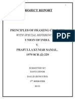 Project Report on Principles of Framing Charges