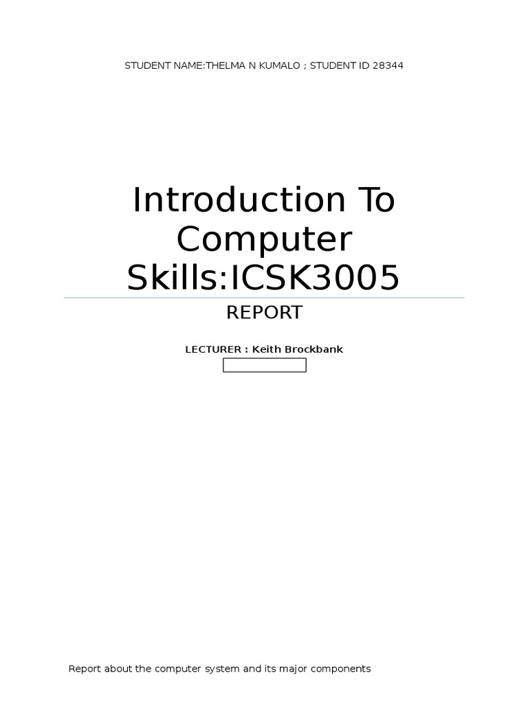 Computerskills Assignment 2 Finished | PDF | Computer Data Storage ...