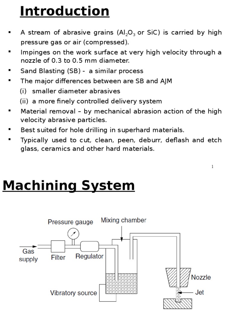 Abrasive Jet Machining PDF Machining Abrasive