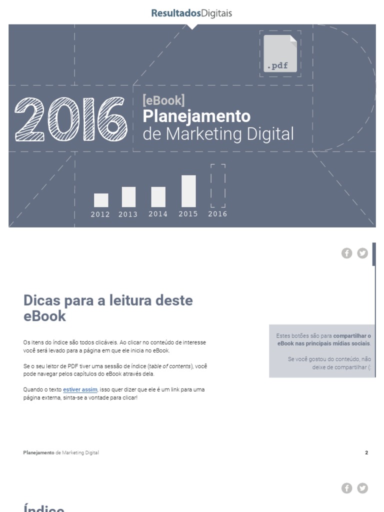 Planejamento de Marketing Digital PDF | PDF | Marketing digital | Marketing
