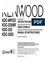 KDC-MP225 KDC-225MR KDC-225 KDC-2025: Instruction Manual Mode D'Emploi Manual de Instrucciones