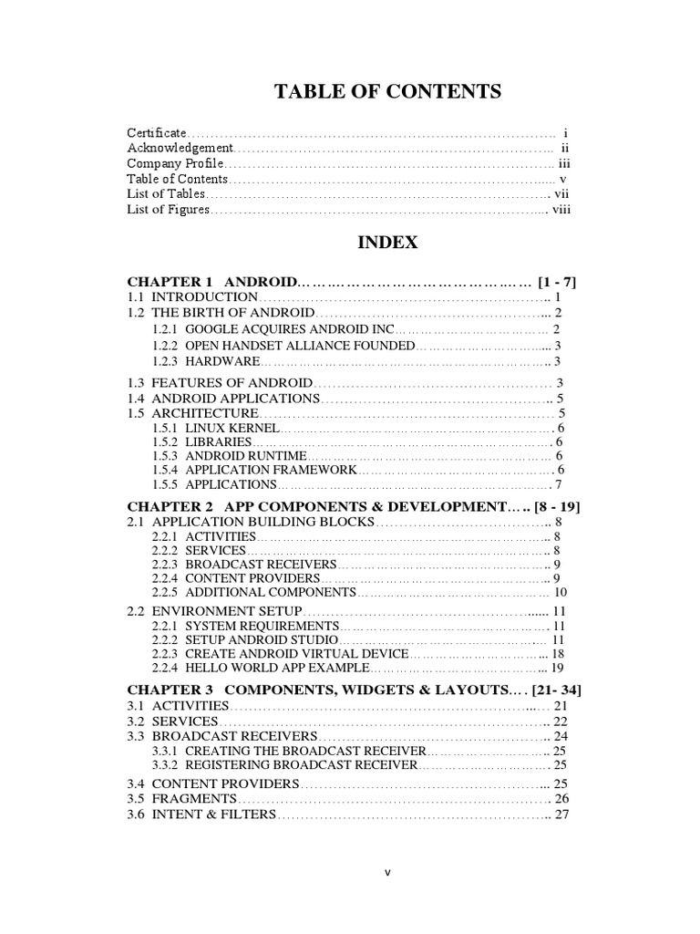 Android Development Guide Overview | PDF