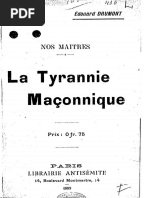 Drumont Edouard - La Tyrannie Maçonnique