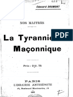 Drumont Edouard - La Tyrannie Maçonnique