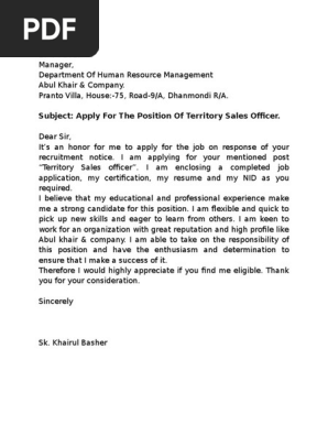 Job Application