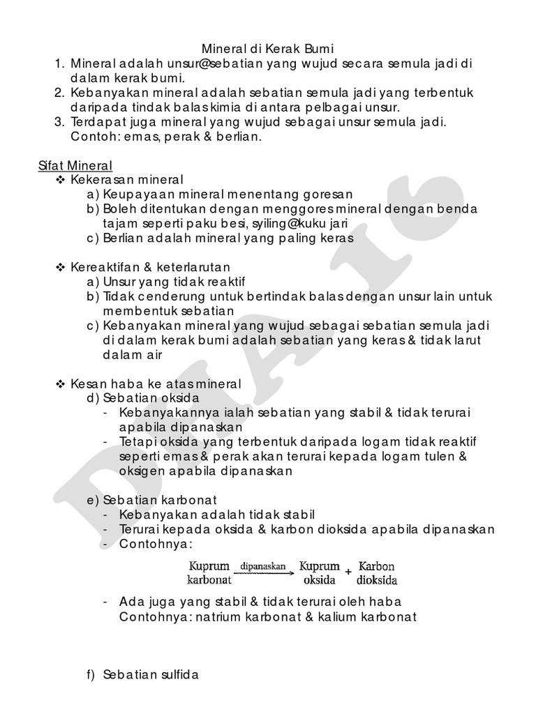 Sains Tingkatan 3 Bab 6 Tanah & Sumbernya | PDF