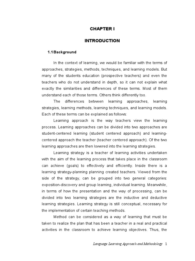 Understanding Learning Approaches & Methods | PDF | Language Education ...