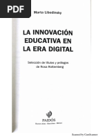 La Innovación Educativa en La Era Digital MARTA LIBEDINSKY Introducción