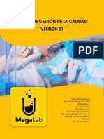 Laboratorio clínico MegaLab: Manual de Calidad