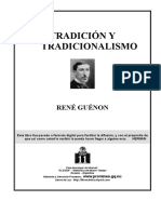 (Guenon Rene) Tradicion Y Tradicionalismo