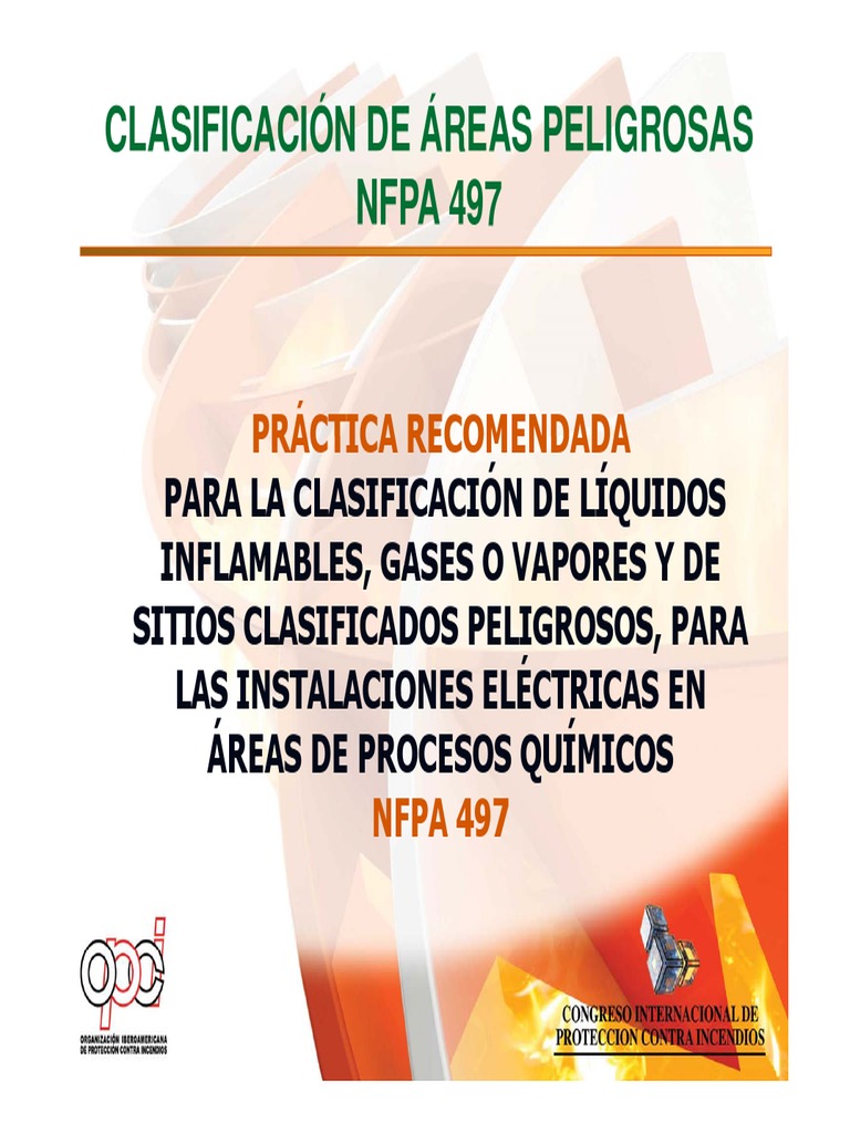 ClasificaciondeAreasPeligrosas NFPA 497.pdf Combustibles Combustión