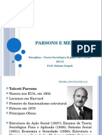 Parsons e Merton: pioneiros do funcionalismo estrutural