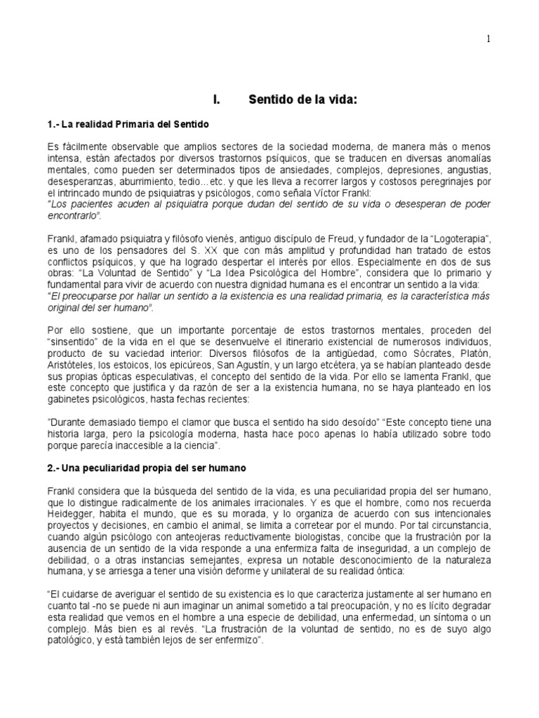 Sentido de La Vida Autoestima y Proyecto de Vida | PDF | Autoestima ...