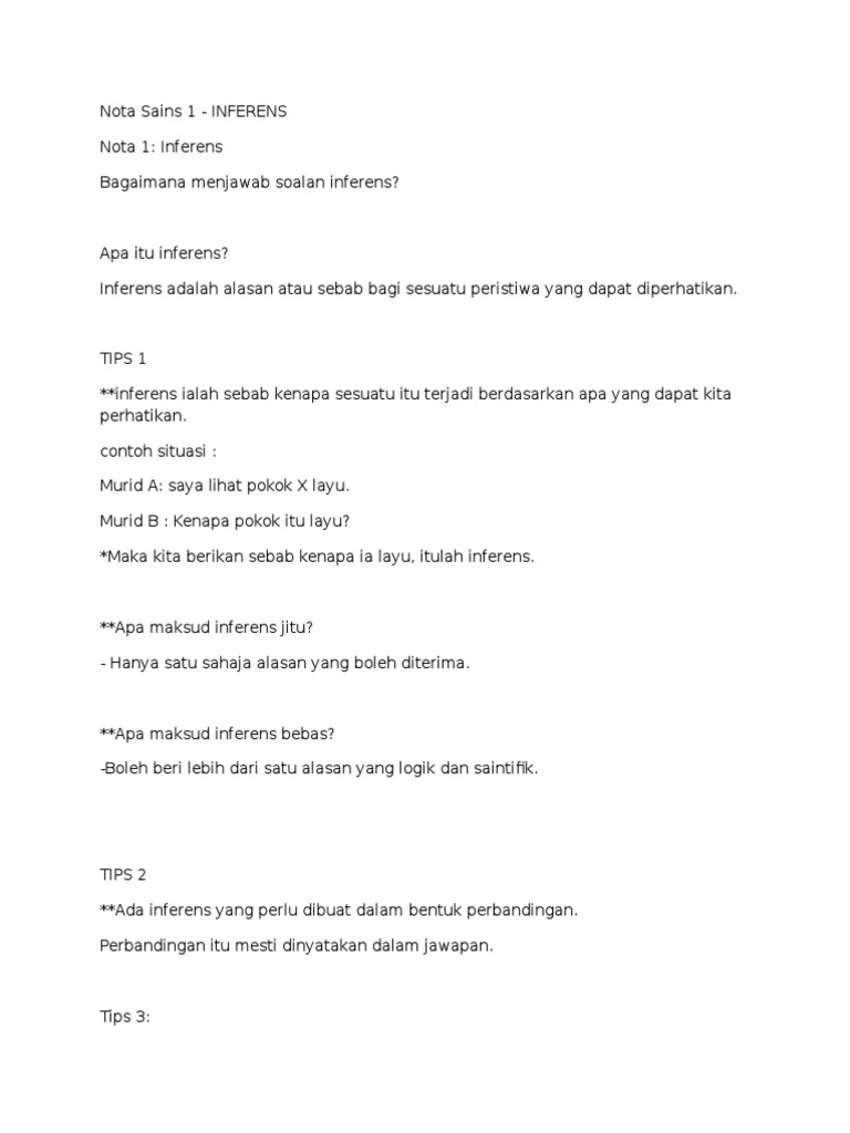 Nota Inferens Pdf