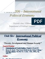 POSC 2200 - Development and Human Security