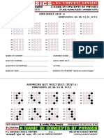 Answers Keys Neet 2017 Test Series Test 1