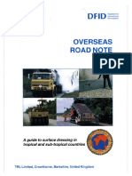 Overseas Road Note 3 - Surface Dressing