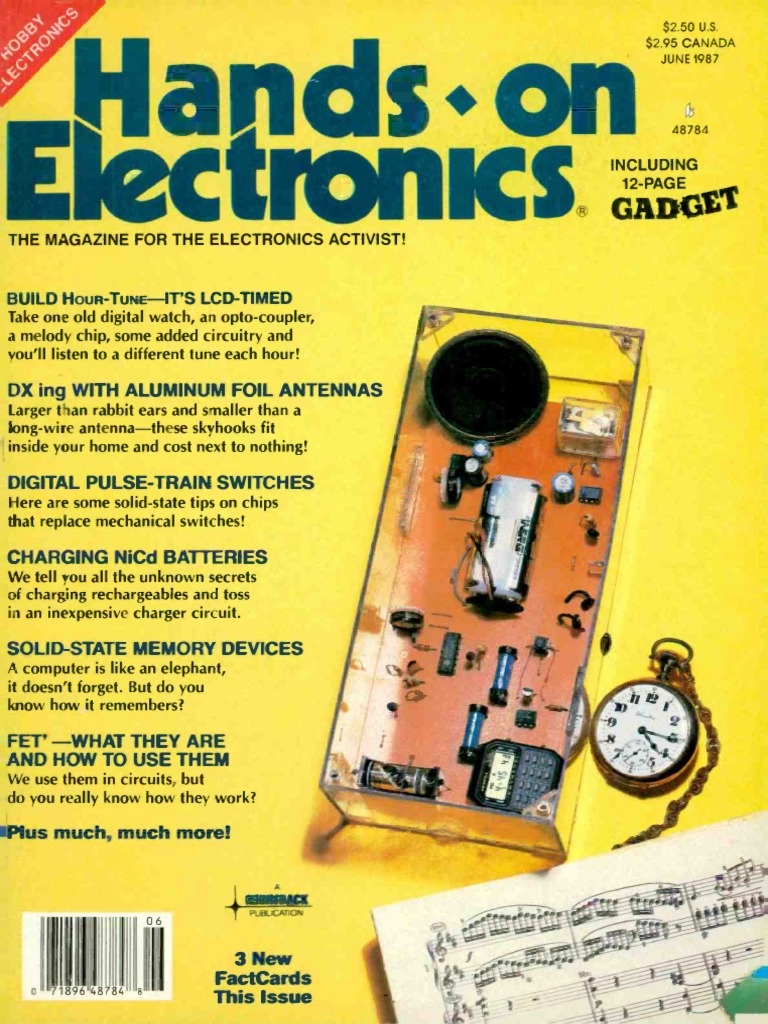 Hands On 1987 06 | PDF | Battery Charger | Random Access Memory