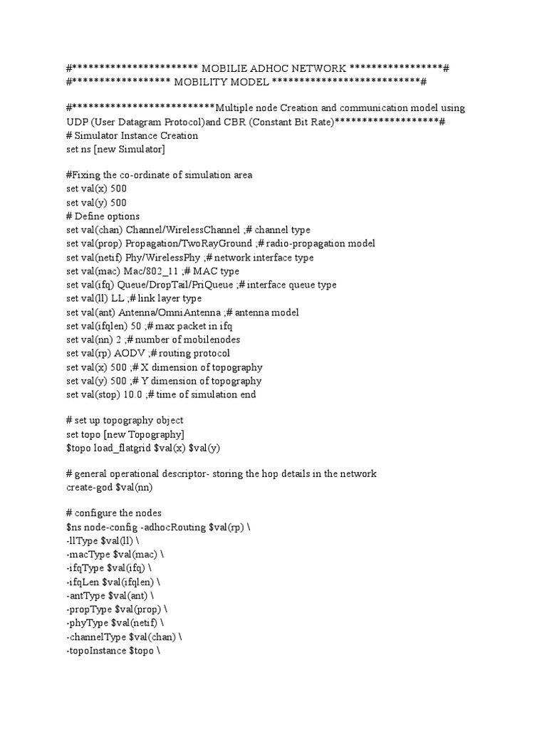 Coding Jarnir Ns2 | PDF | Network Packet | Wireless Sensor Network