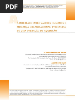 5. Artigo - A Interface Entre Valores Humanos e Mudança Organizacional