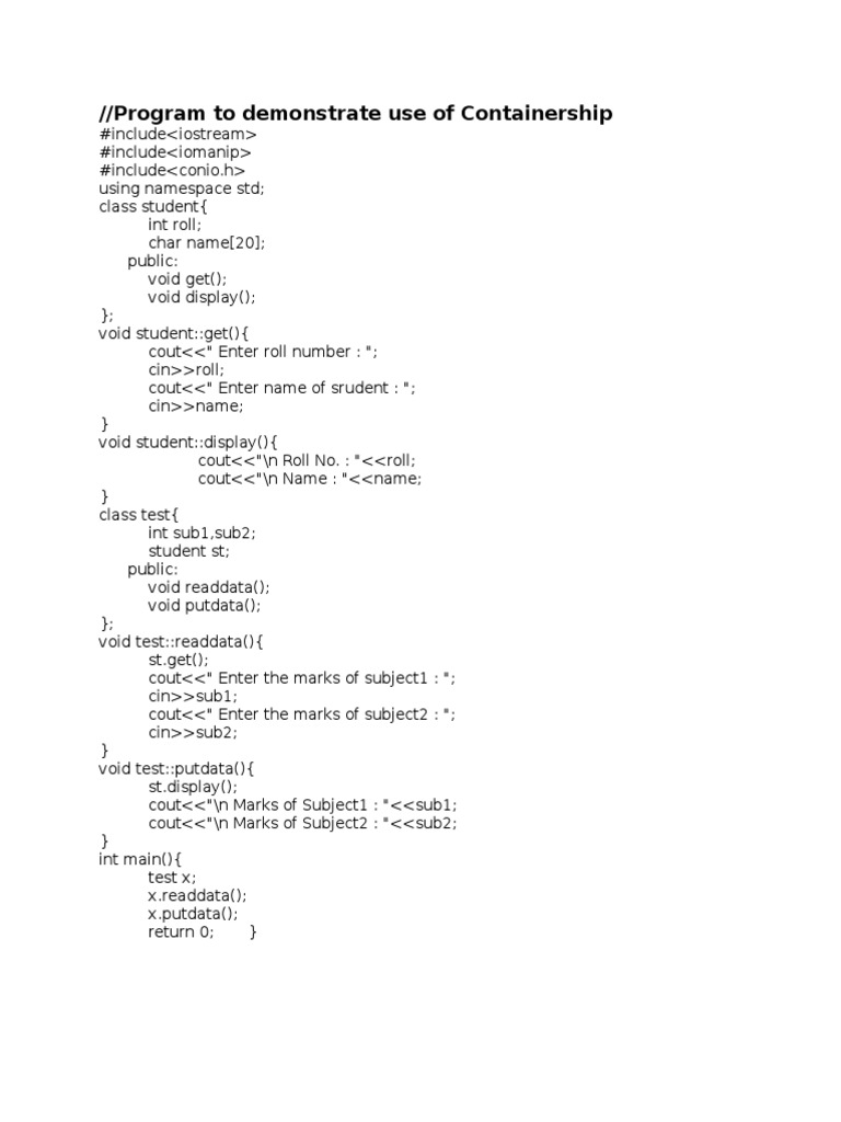 C++ Program for Student Data Management | PDF | Teaching Methods ...