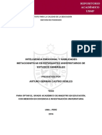 Inteligencia Emocional y Habilidades Metacognitivas en Estudiantes Universitarios