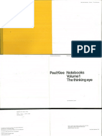 Paul Klee Notebooks Vol 1 The Thinking Eye