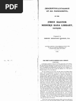 1925) B. N. Dhabhar, Descriptive Catalogue of Mss. | PDF