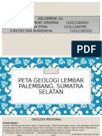 Peta Geologi Lembar Palembang, Sumatera Selatan