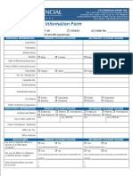 Customer Account Information Form: R R R R