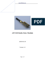 Wireless Control of Robots with APC220 Radio Data Module