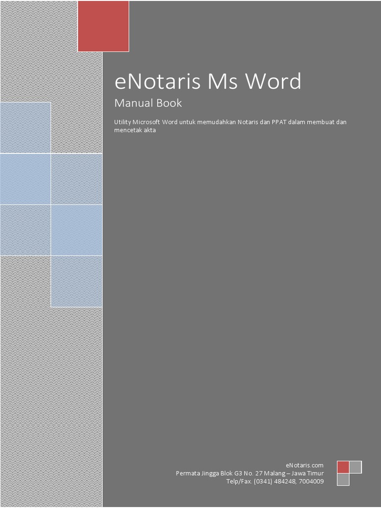 Panduan Format Akta Notaris di Word | PDF | Komputer