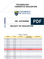 Introduction Technology in Mathematics Education