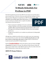 IBPS PO Study Schedule for Prelims in PDF 1