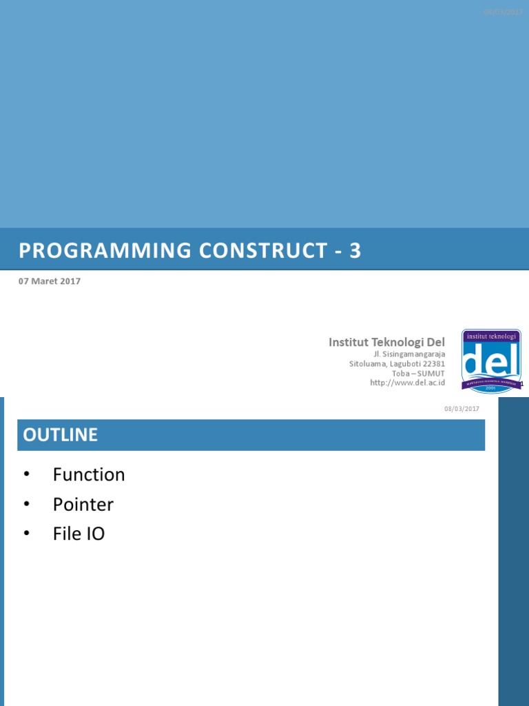 C Programming Functions and File I/O | PDF | C (Programming Language ...