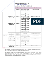 Exam Schedule MBA-II: Mid-Term Exam (Revised On 26 Oct.)