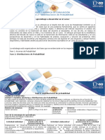 Guía de Actividades y Rúbrica de Evaluación Fase 2 Distribuciones de Probabilidad