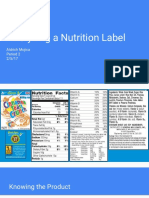 Nutrition Label