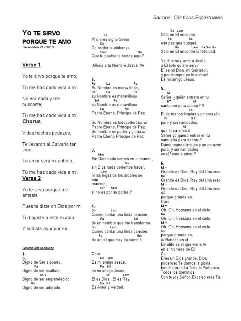 Canticos Y Salmos Acordes Pdf Cristo Título Salmos