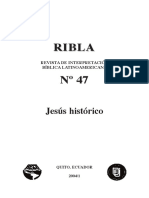 RIBLA, Jesús Histórico