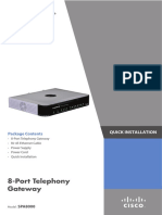 Cisco SPA8000 8-Port Telephony Gateway Quick Start Guide