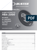 Manual de Instruções Alarme Automotivo Hba-2000 Recursos de Conforto & Comodidade para Seu Veículo Imagem Meramente Ilustrativa PDF