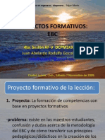 Proyectos Formativos.4ta. Sesion, Julio 2010