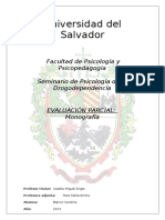 Monografía Drogodependencia Universidad del Salvador
