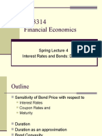 EC3314 Spring Lecture 4 - Financial Economics Lecture on Bond Duration