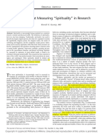 Koenig - 2008 - Concerns About Measuring Spirituality