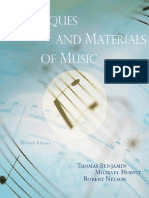 Techniques and Materials of Music