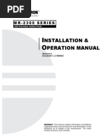 MR-2300 LED Installaiton and Operation Manual Rev.1