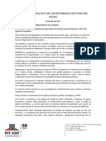 Declaracion Secretariado Ejecutivo Del Pit-CNT