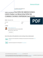 Implementación de mediciones GNSS para correcciones diferenciales en tiempo real mediante NTRIP